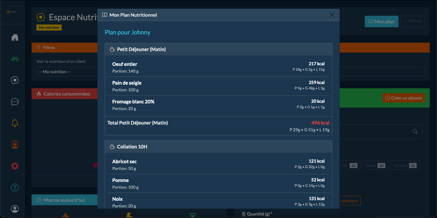 Suivi Nutrition Sportif 3